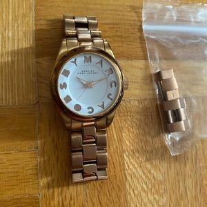 Marc by Marc Jacobs rose gold watch.
